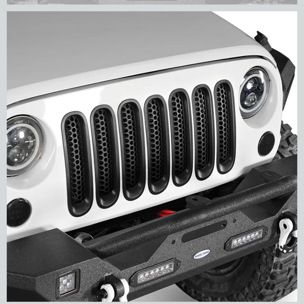 👨 Jeep Wrangler Front Grille Inserts